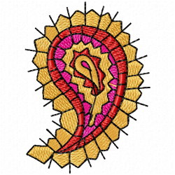 Flowers And Tree Embroidery Design 11